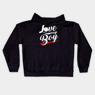 'I Love My Boys' Amazing Baseball Mom Gift Kids Hoodie